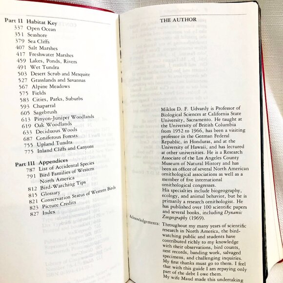 The Audubon Society Field Guide to North American Birds Vintage 1980s Book - Picture 15 of 16